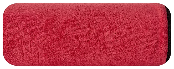 Ręcznik plażowy 80x160 cm z mikrofibry kolor czerwony szybkoschnący 380 g/m2 IGA Eurofirany