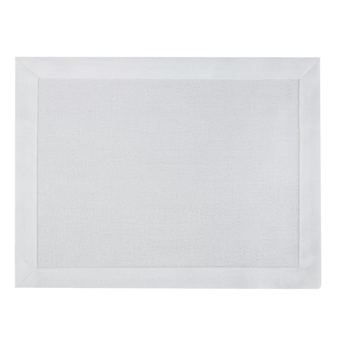 Komplet podkładek na stół 4 szt biała 30x40 cm z mereżką ANABEL