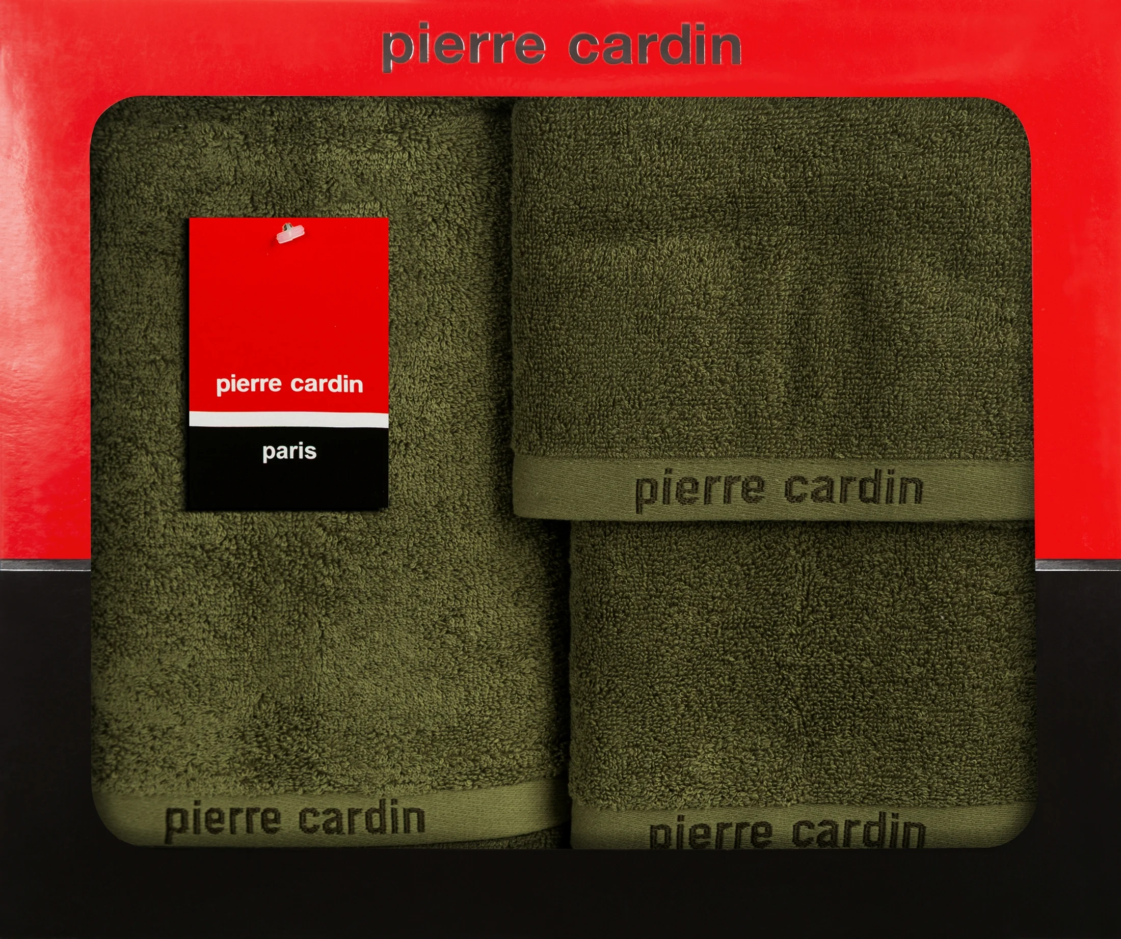 Komplet ręczników w eleganckim pudełku z kolekcji Pierre Cardin Eurofirany