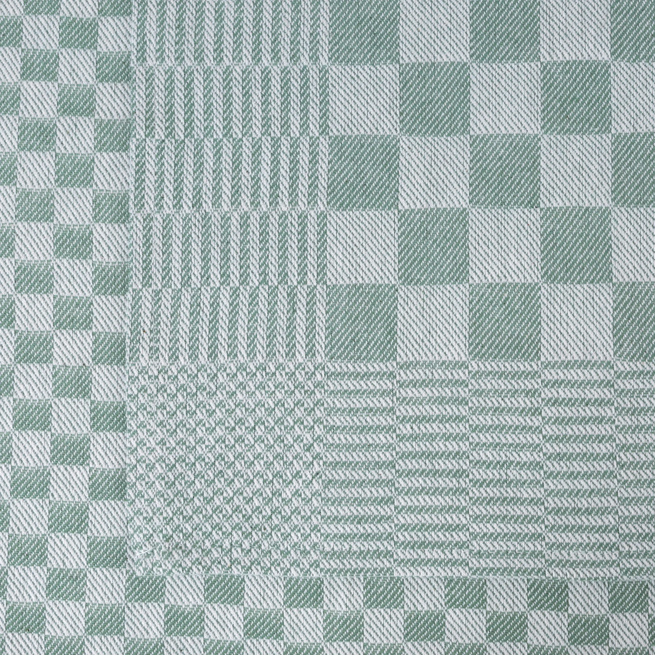 Komplet ściereczek kuchennych 2szt 50x70 cm bawełniany kolor zielony zdobionych motywem szachownicy 200 g/m2 MAURO Eurofirany