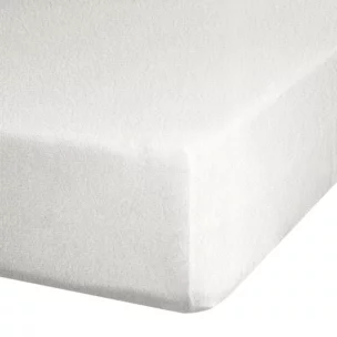 Prześcieradło frotte z gumką 140x200 cm z bawełny kolor kremowy 170 g/m2 Design 91 Eurofirany