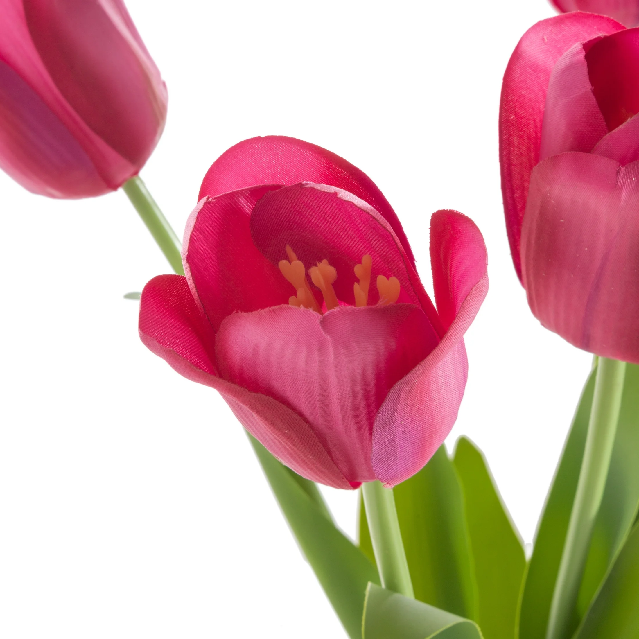 Kwiat sztuczny bukiet tulipanów amarantowy 46 cm