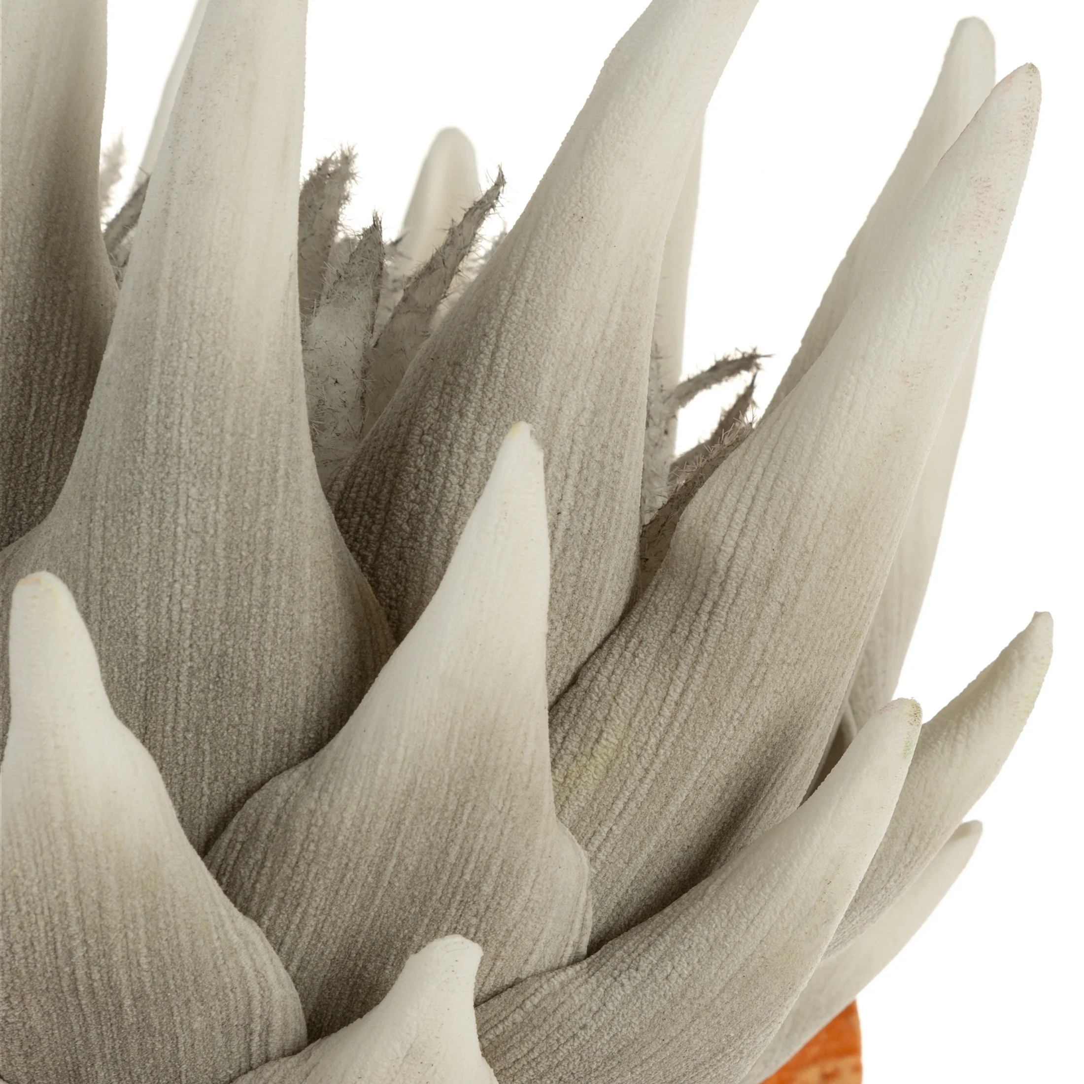 Kwiat sztuczny popielato, jasnobrązowy z plastycznej pianki foamiran 76 cm