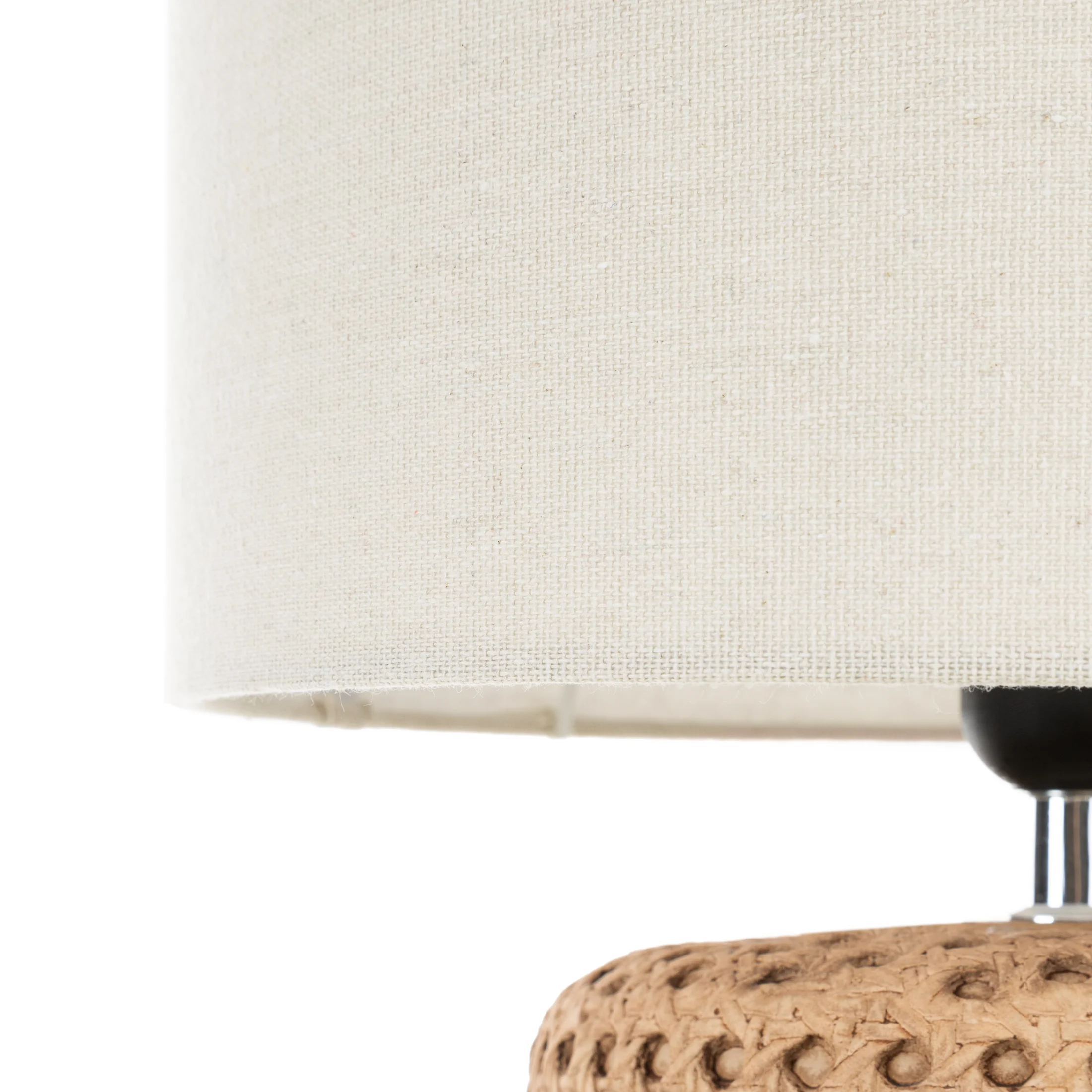 Lampa ceramiczna beżowa w stylu boho średnica 28x46 cm FABIA Eurofirany