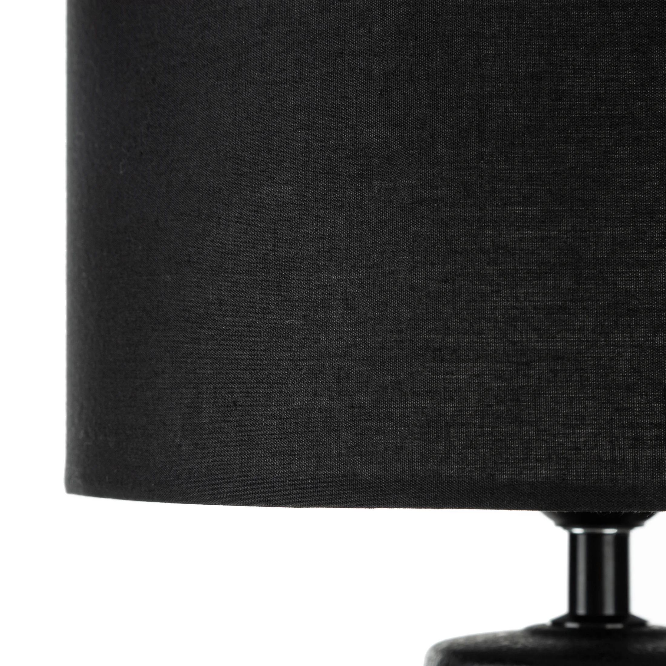 Lampa czarna z matowym abażurem średnica 24x69 cm LAM Eurofirany