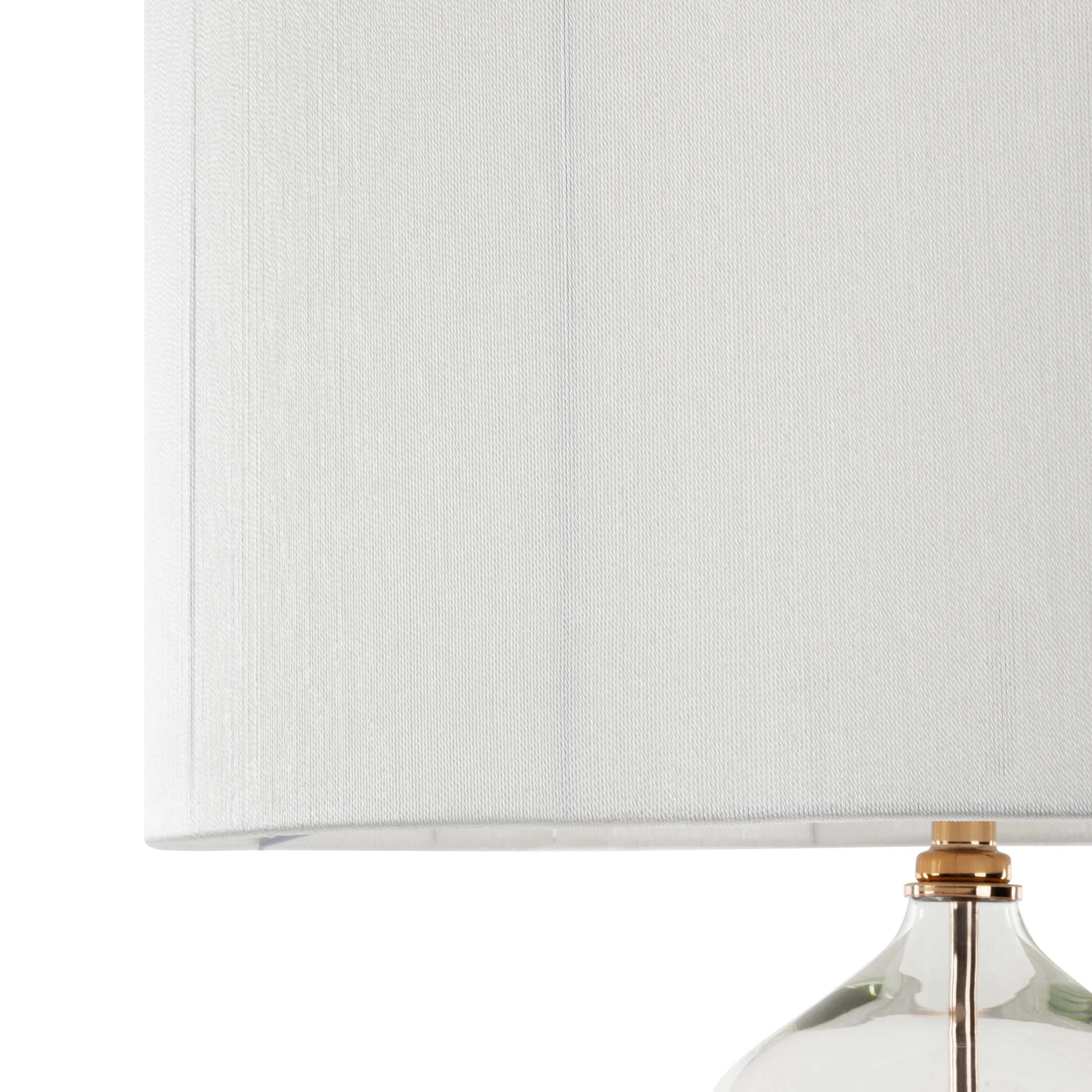 Lampa stojąca do salonu biała z matowym abażurem 50 x 159 cm CAROLINE Eurofirany