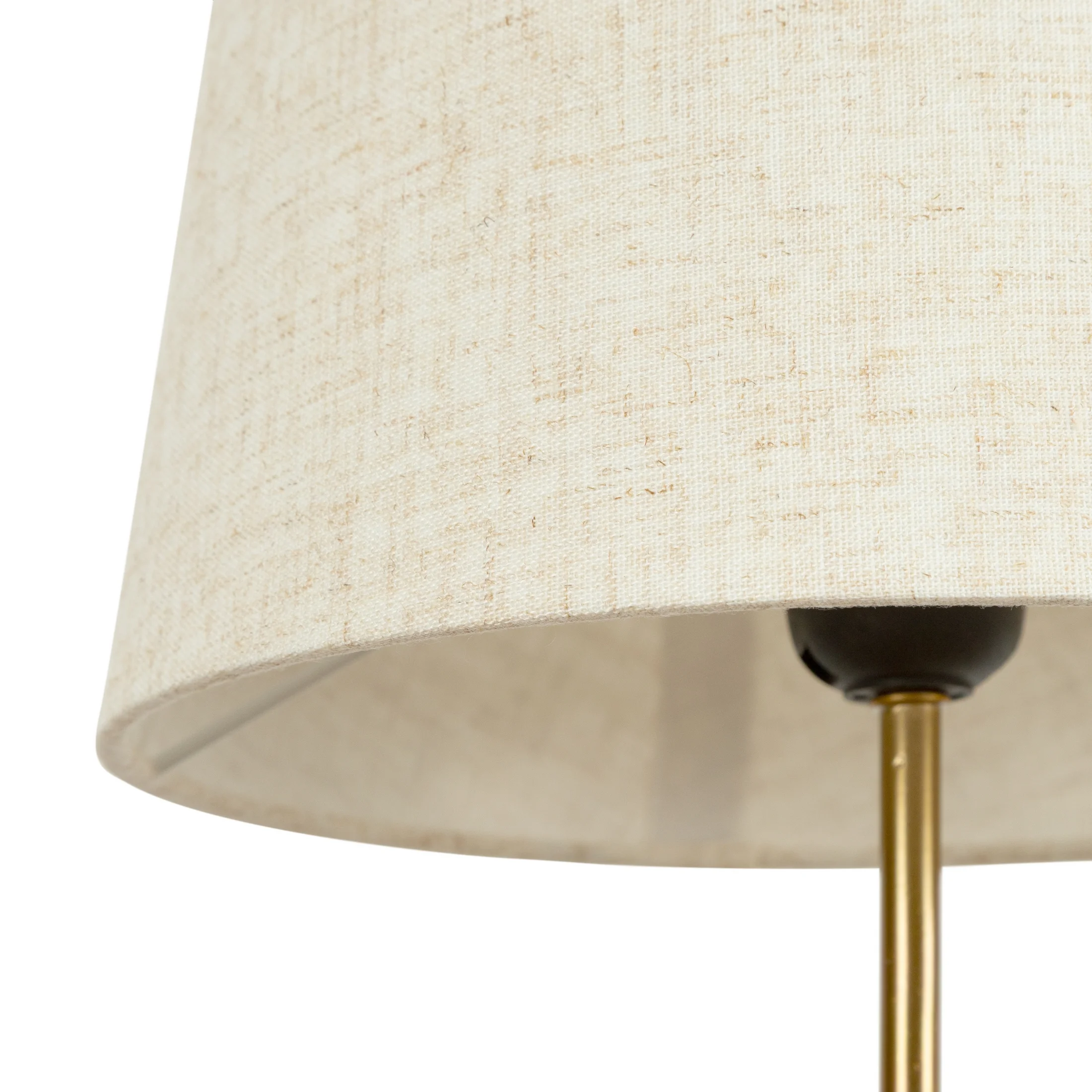Lampa stołowa beżowo-złota z naturalną podstawą 24x58 cm - ELIA Eurofirany