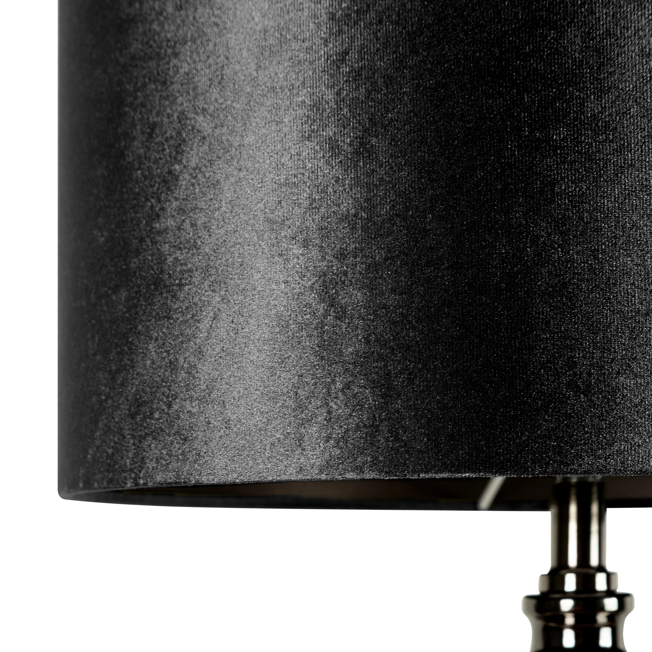 Lampa stołowa kolor butelkowozielony-czarny z dekoracyjną szklaną podstawą 36x62 cm - ADRIA Eurofirany