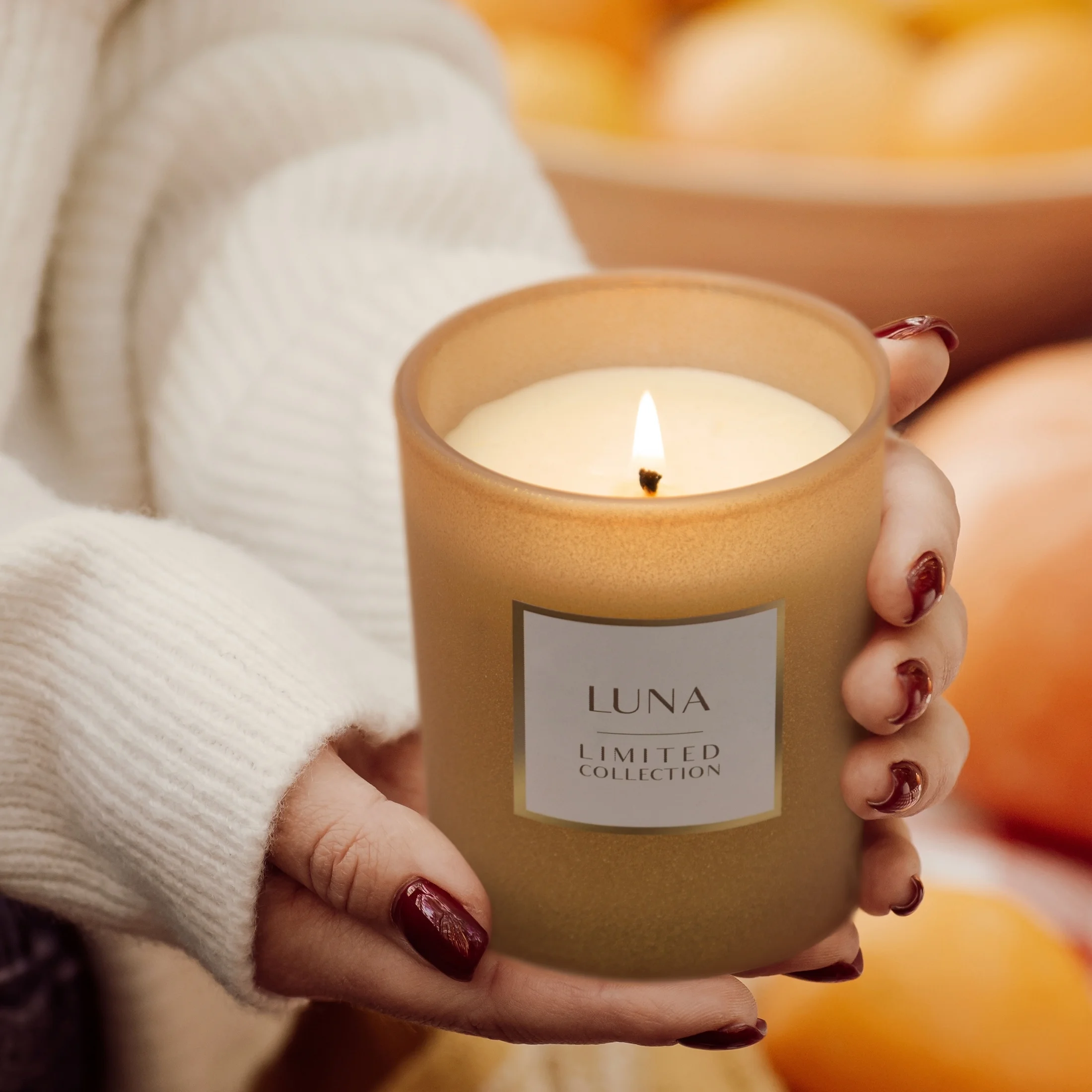 Świeca zapachowa LUNA w szkle BLASK BIELI LIMITED COLLECTION Eurofirany