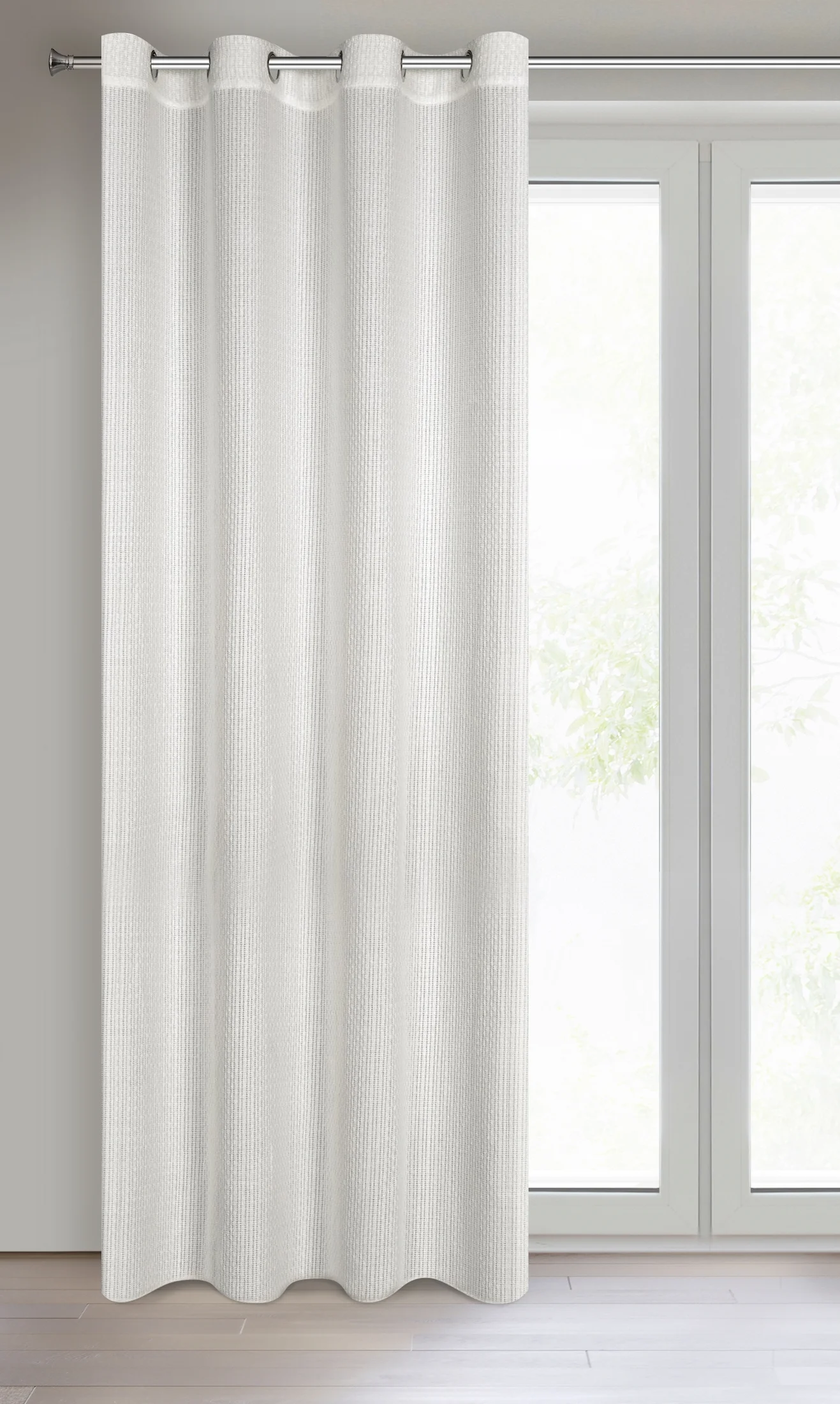 Zasłona biała w stylu eko 140x250 cm przelotka MADISON Eurofirany