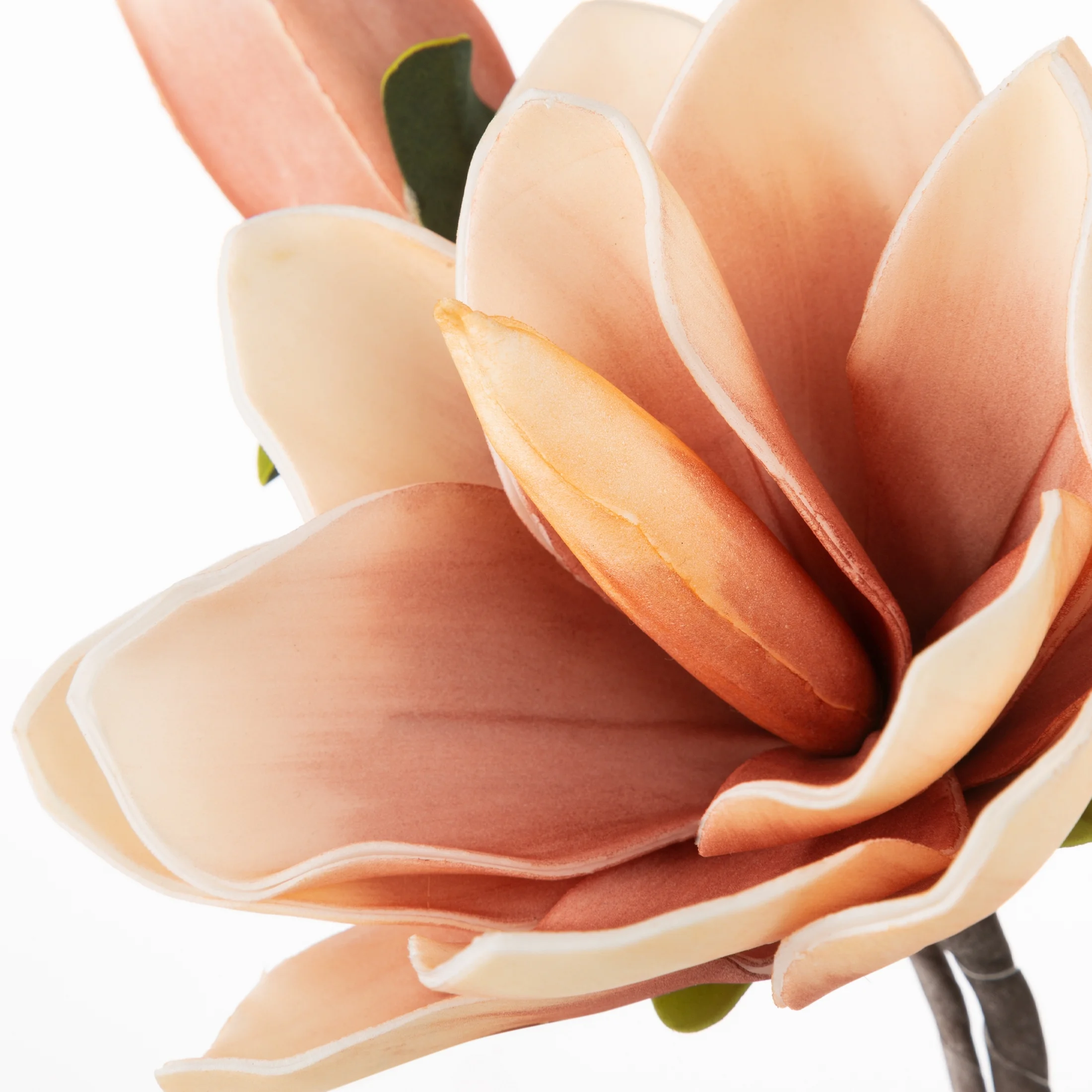Magnolia gałązka dekoracyjna pudrowe sztuczne kwiaty z pianki 59 cm Eurofirany
