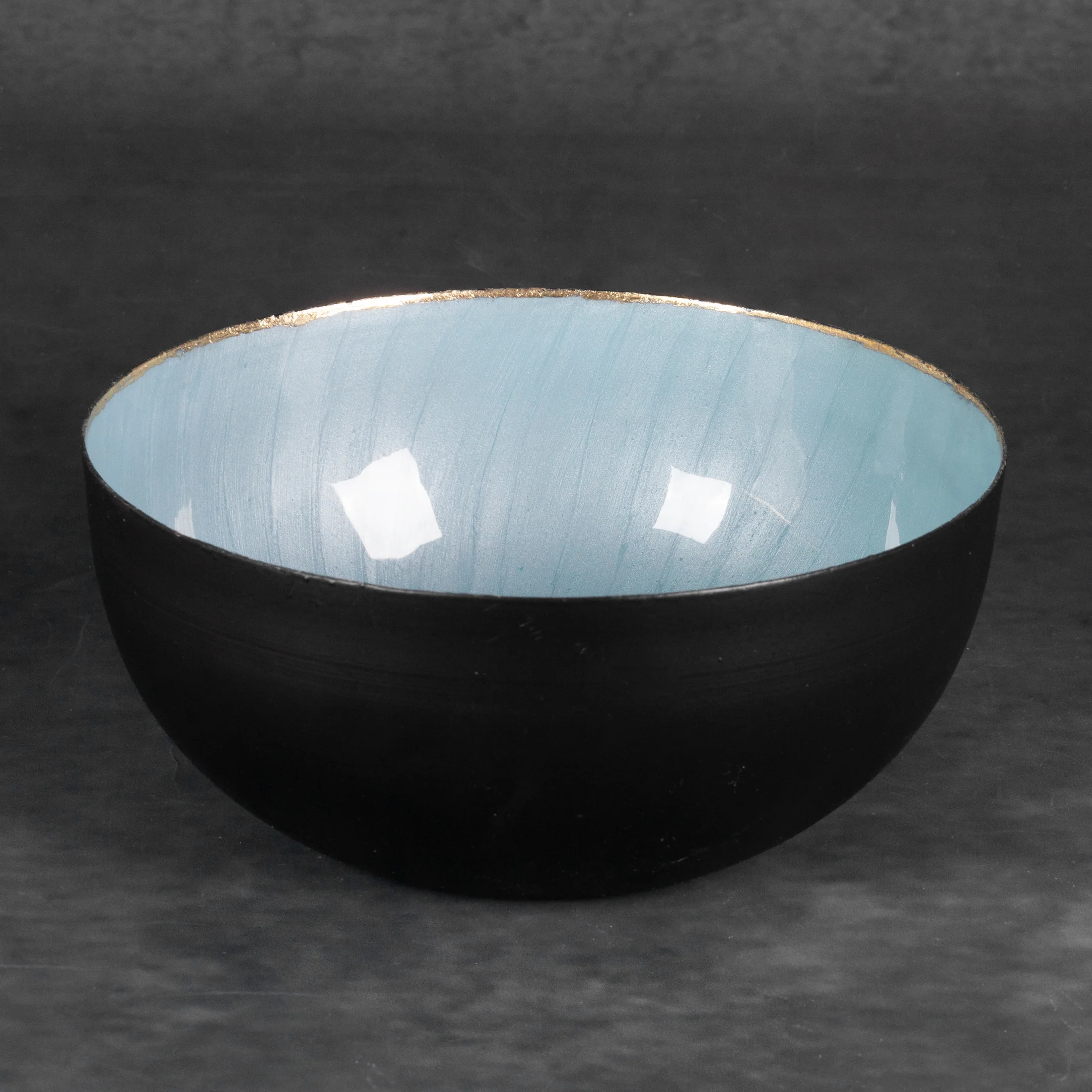 Misa metalowa czarno-turkusowa średnica 20x 9 cm DORA Eurofirany