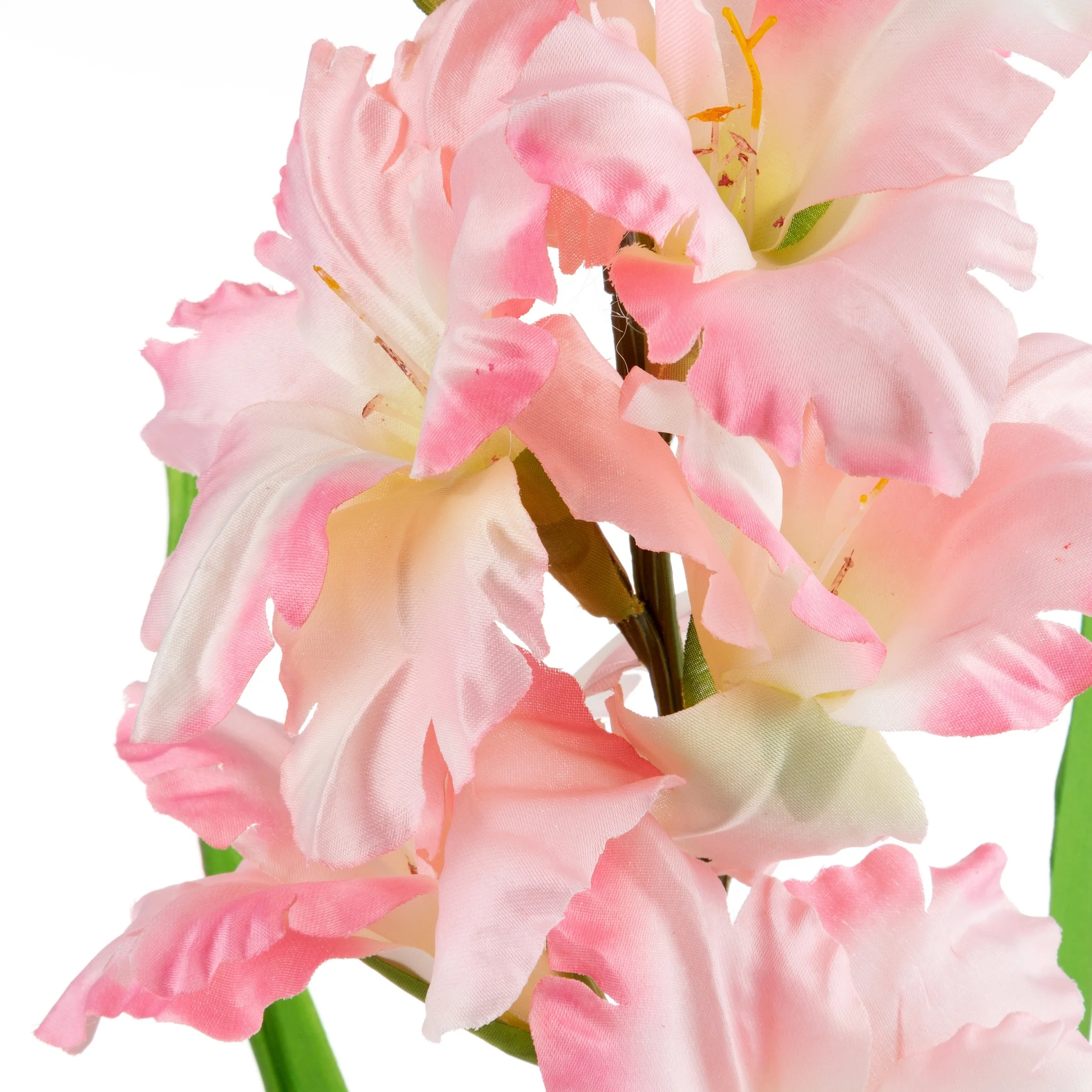 JASNA RÓŻOWA GLADIOLA SZTUCZNY KWIAT 1szt DUŻY 93 cm EUROFIRANY