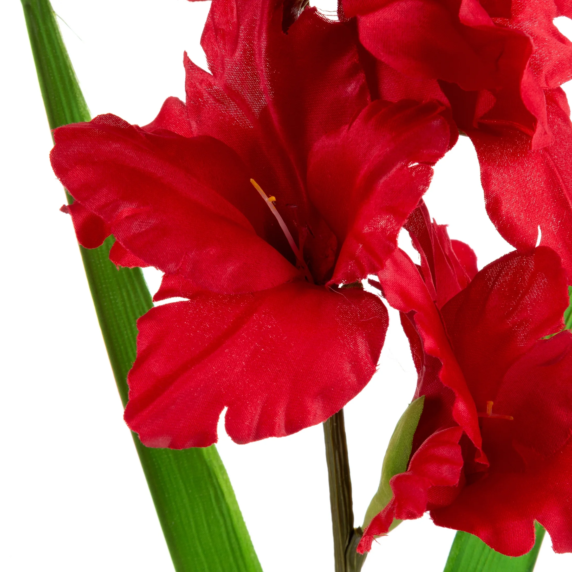 CZERWONA GLADIOLA SZTUCZNY KWIAT 1szt DUŻY 93 cm EUROFIRANY