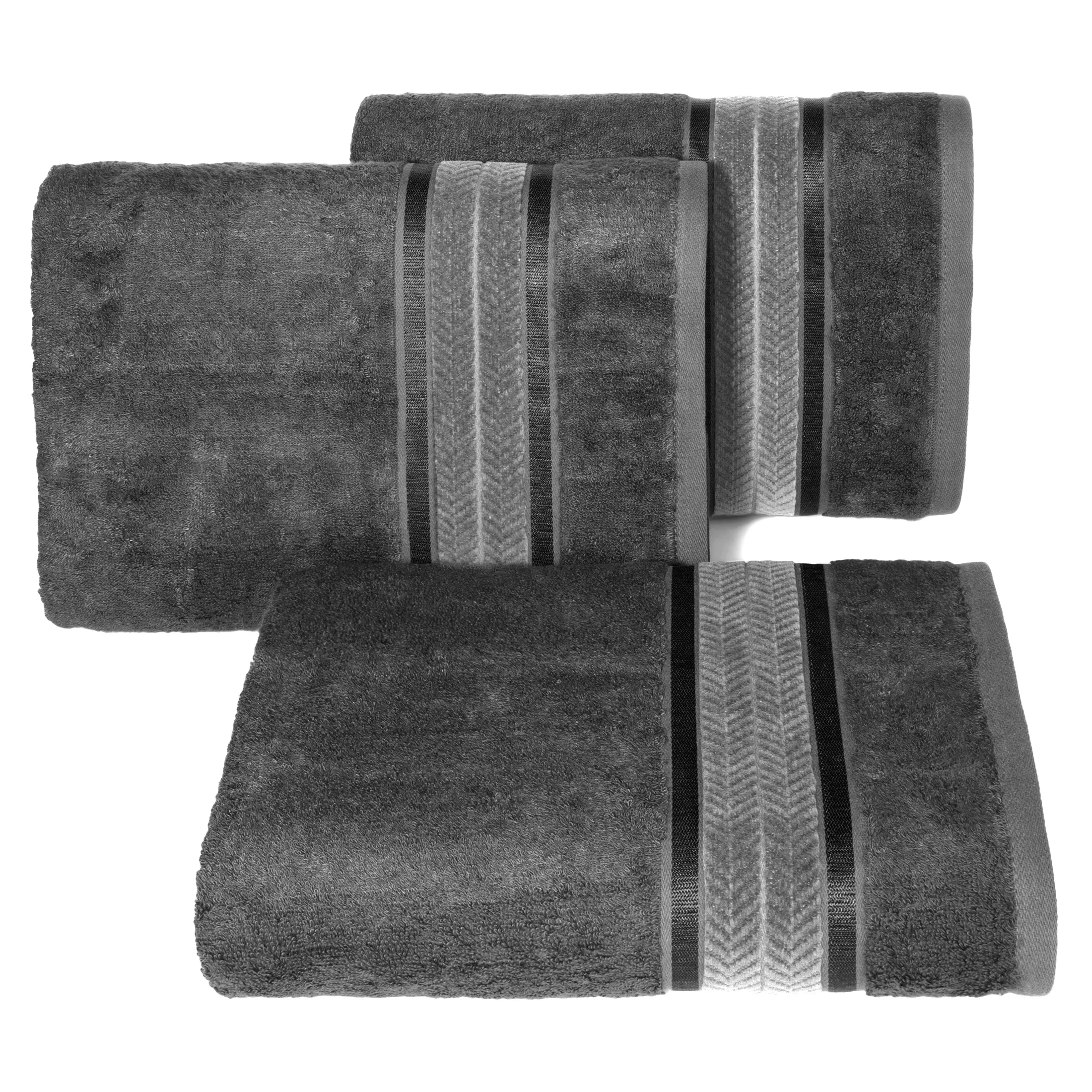 Ręcznik kąpielowy MIRO z włókna bambusowego z żakardową bordiurą Eurofirany