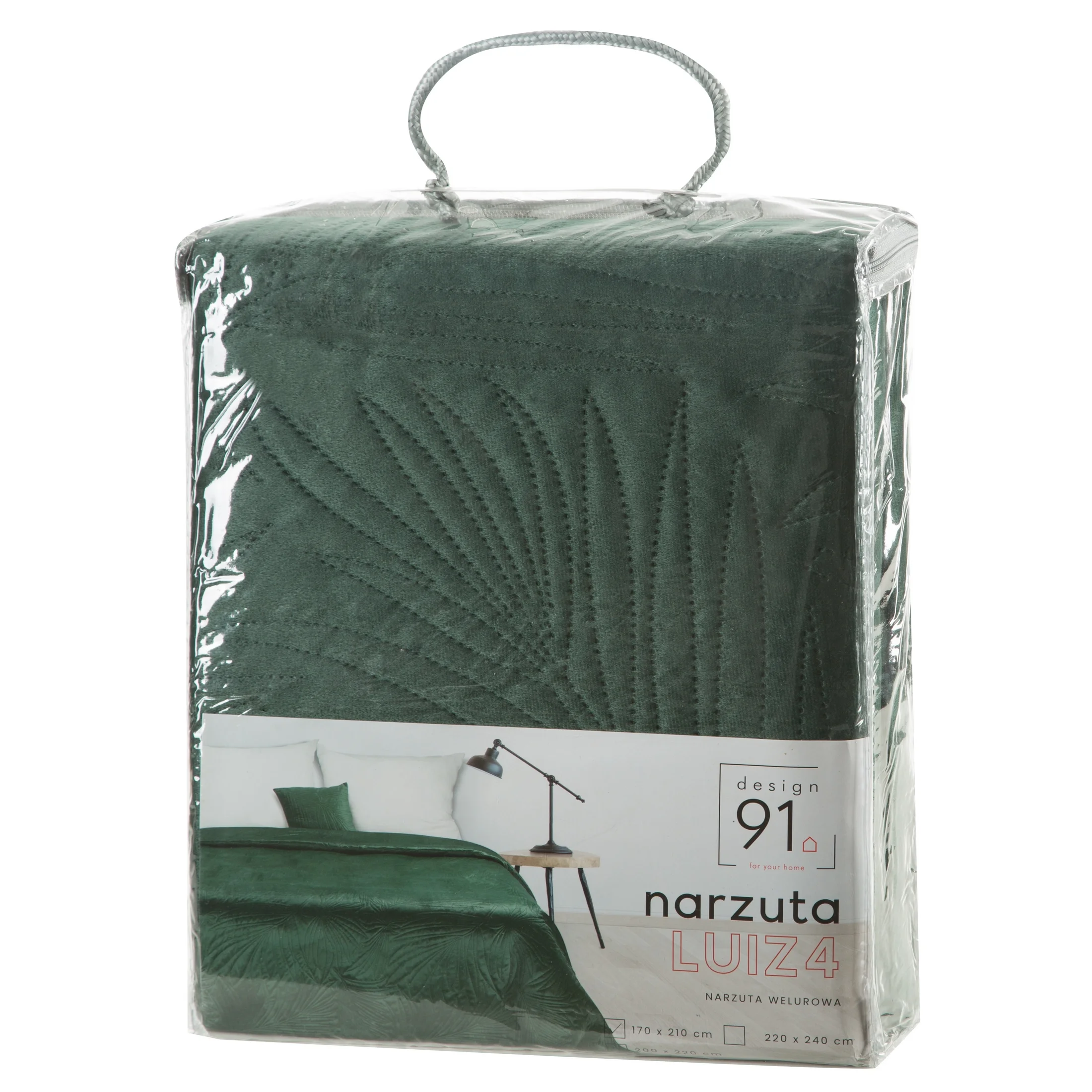 Narzuta LUIZ 4 pikowana metodą hot press z welwetu Design 91