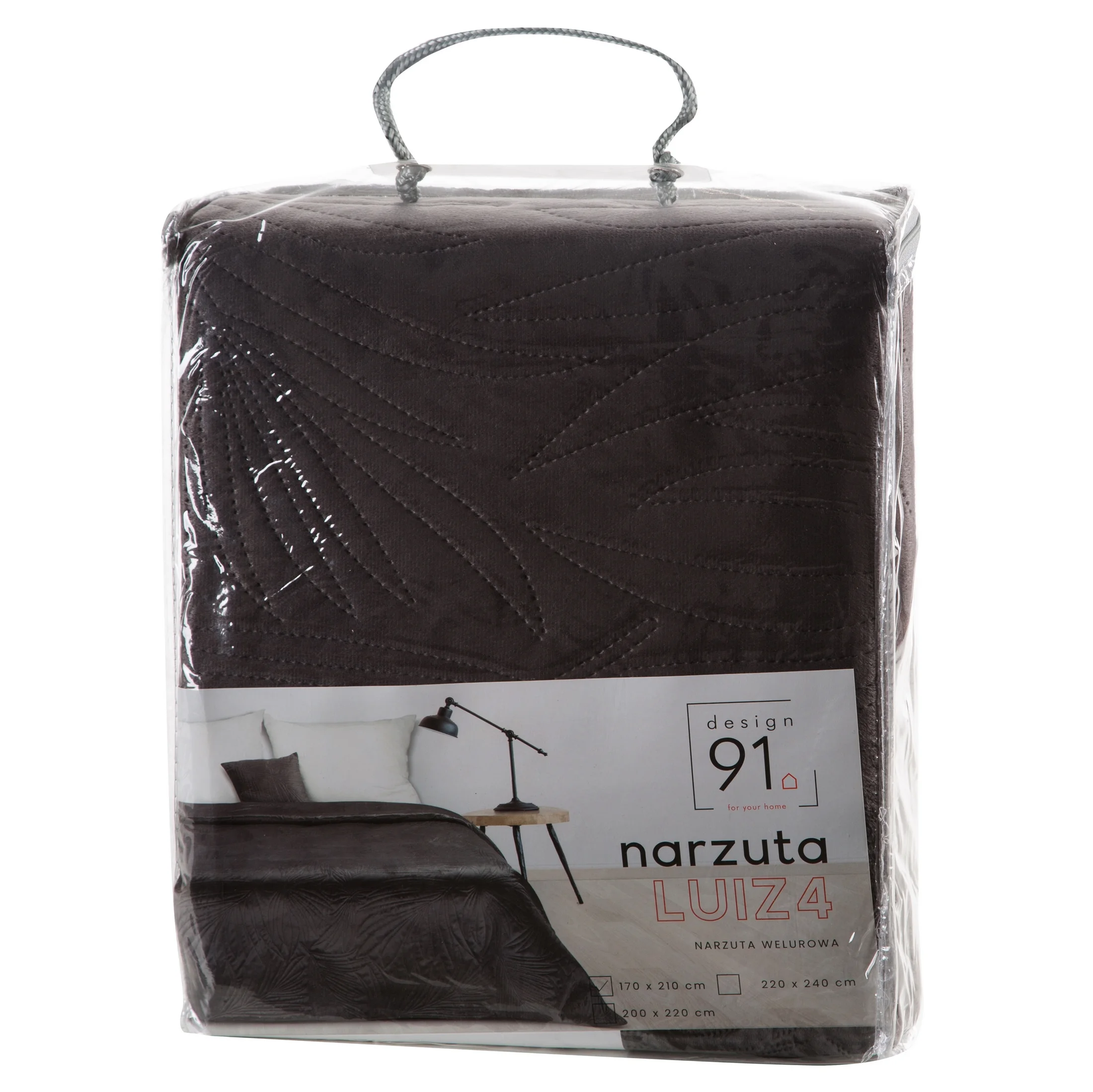 Narzuta LUIZ 4 pikowana metodą hot press z welwetu Design 91