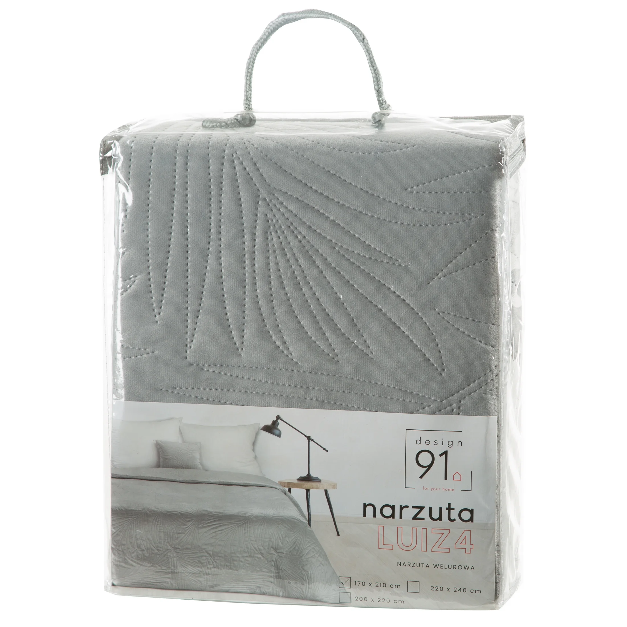 Narzuta LUIZ 4 pikowana metodą hot press z welwetu Design 91