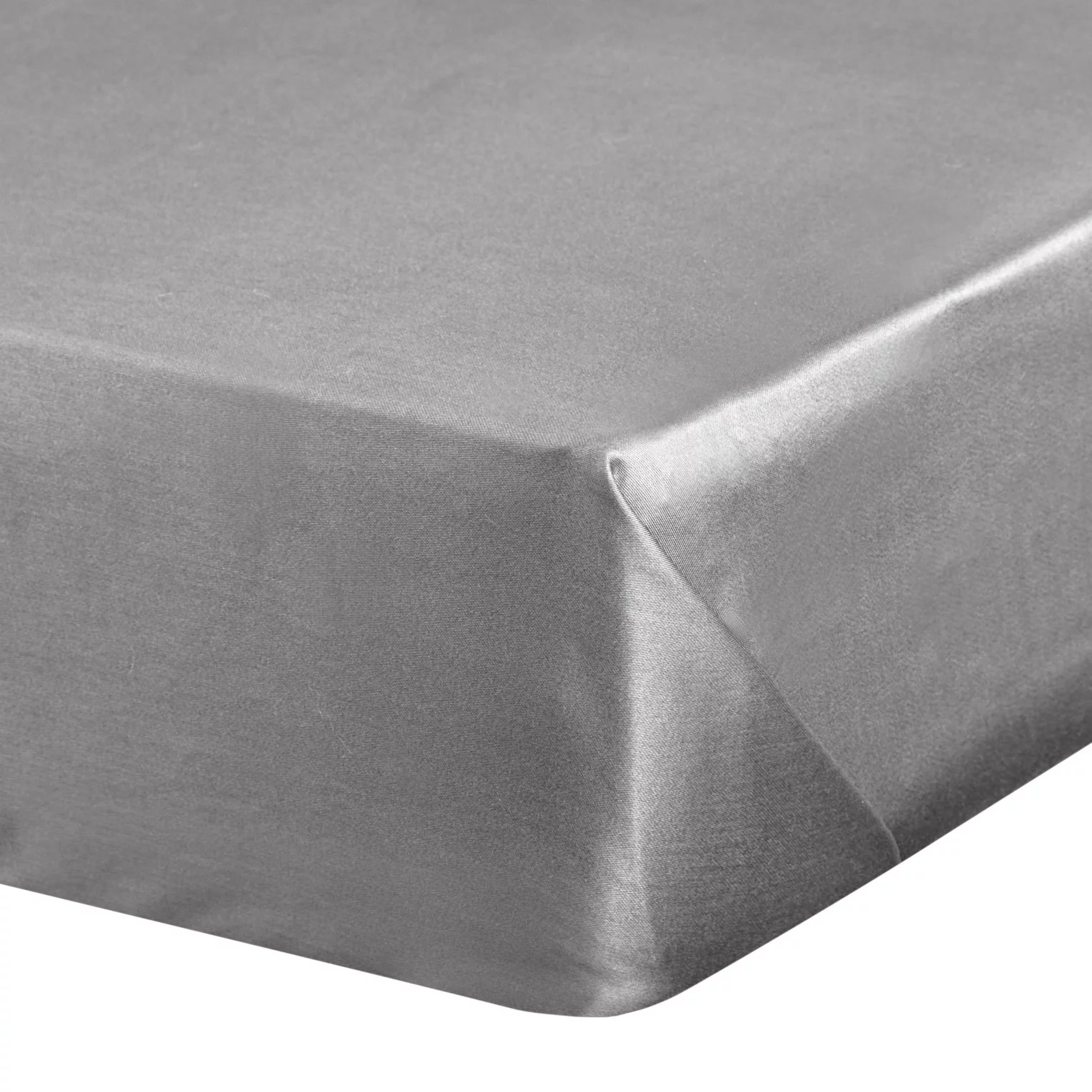 Prześcieradło gładkie bez gumki 220x210 cm z satyny bawełnianej kolor stalowy 125 g/m2 NOVA Eurofirany