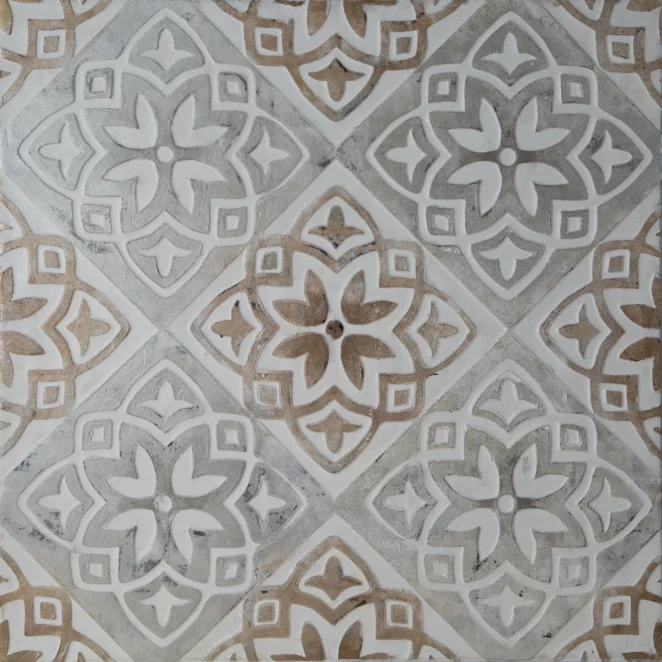 Obraz abstrakcja niebiesko, pomarańczowy ręcznie malowany na płótnie 80x80 cm ORAMENTS