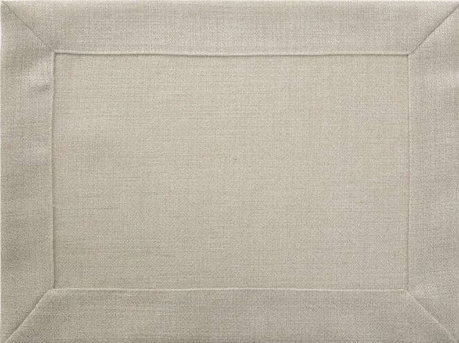 Komplet serwet 4 szt beżowy 30x40 cm LANA z dodatkiem błyszczącej nici i subtelnej kanty