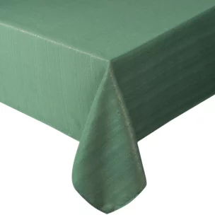 Obrus zielony 140x300 cm przetykany błyszczącą nicią - GLAMO Eurofirany