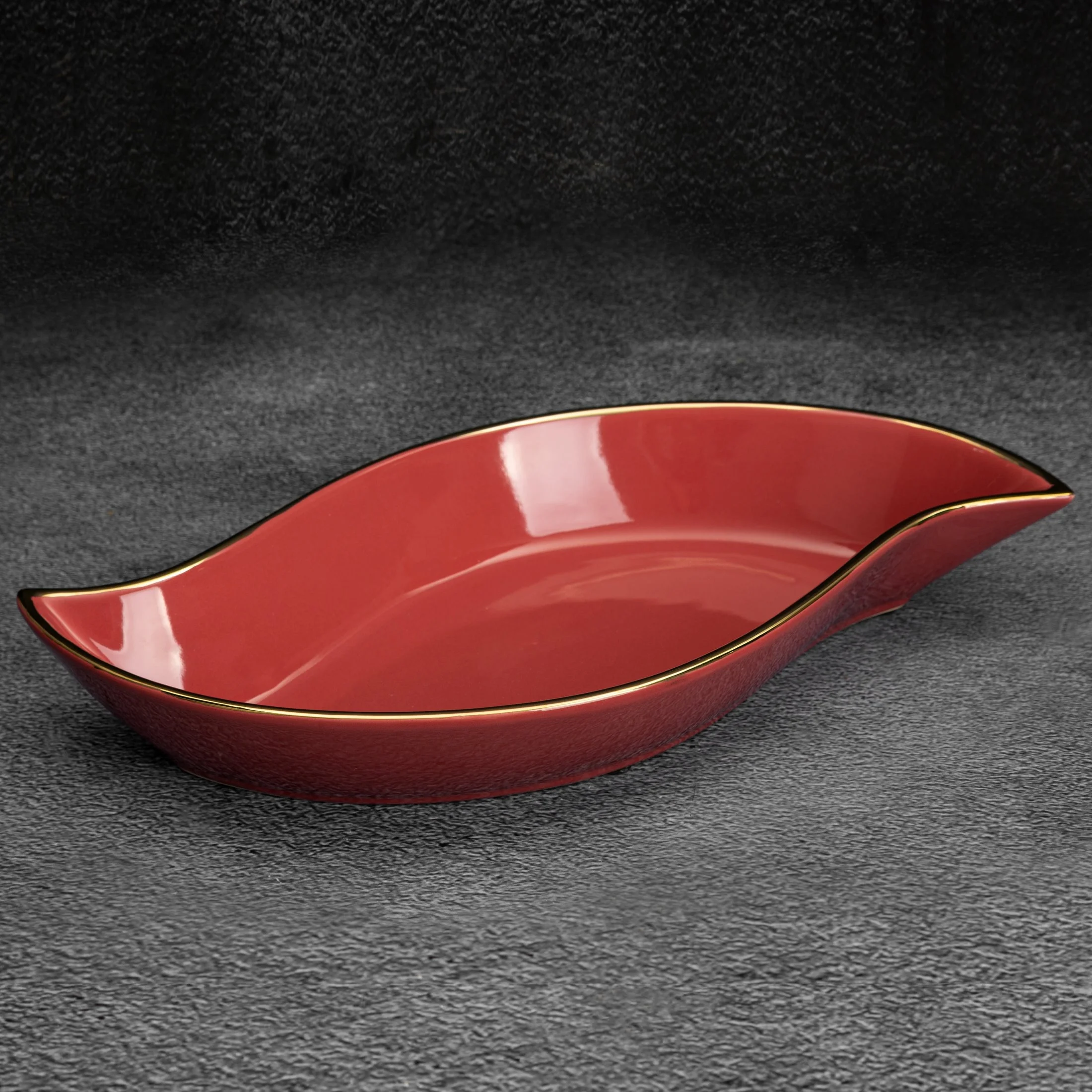 Patera ceramiczna SIBEL ciemnoróżowa gładki i nowoczesny design Eurofirany