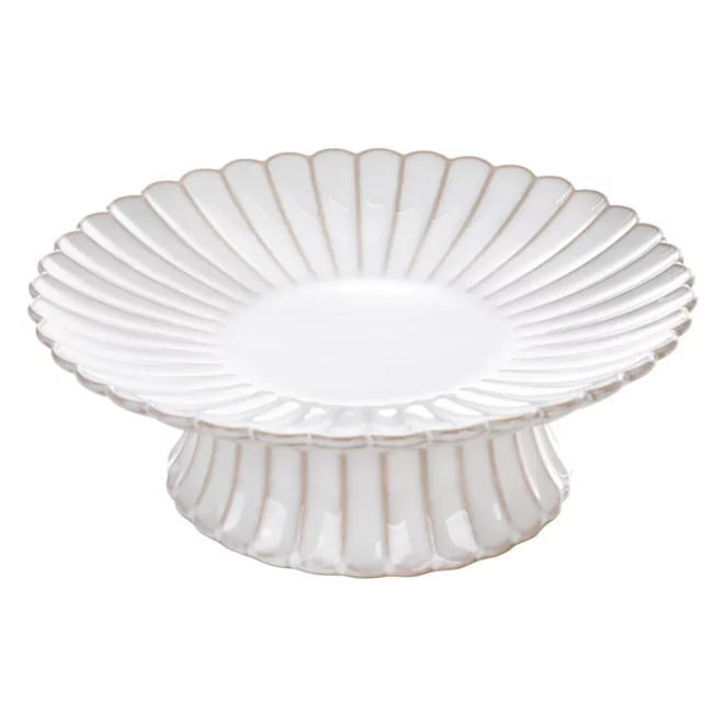 Patera ceramiczna dekoracyjna kremowo-beżowa z przecieranym wzorem w stylu eko średnica 23x8 cm AVRIL Eurofirany