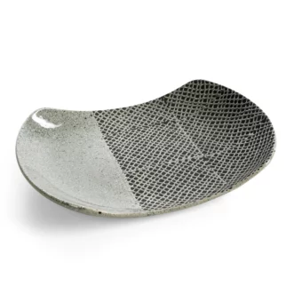 Patera dekoracyjna stalowa w nowoczesnej stylistyce 32x23x5 cm NORI Eurofirany