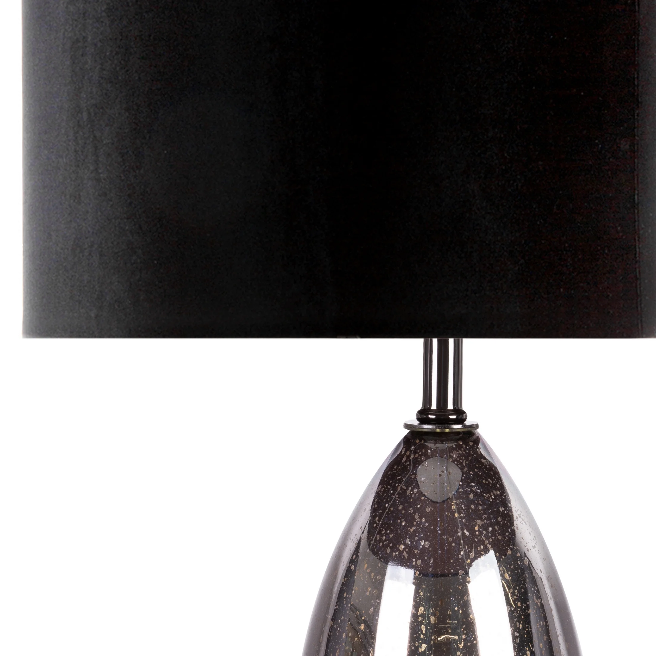 PEONIA 5 czarna lampa stojąca z welwetowym abażurem 43x157 cm LIMITED COLLECTION Eurofirany