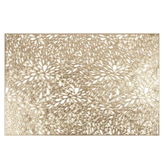 Podkładka na stół złota 30 x 45 cm MELANIE z ażurowym wzorem