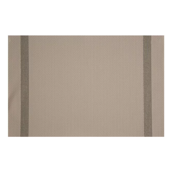 Podkładka na stół beżowo, brązowa 30x45 cm RUBY zdobiona pasami pleciona Eurofirany
