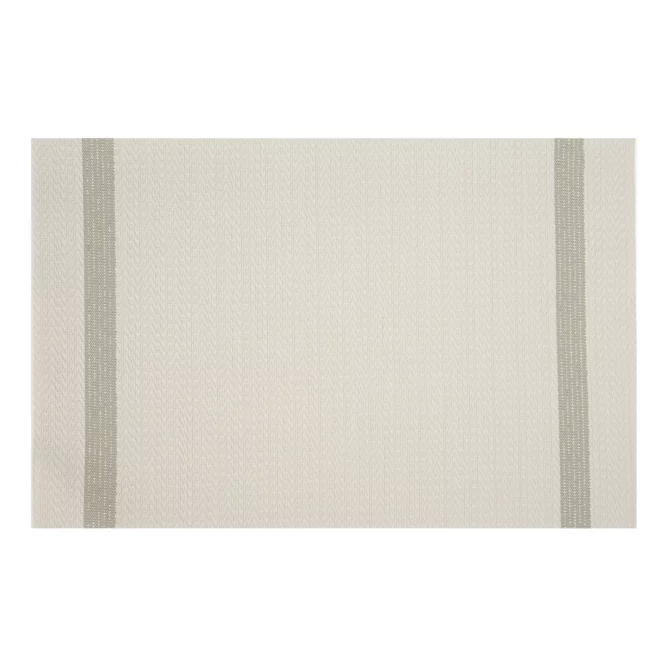 Podkładka na stół kremowo, beżowa 30x45 cm RUBY zdobiona pasami pleciona Eurofirany