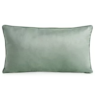 Poduszka 30 x 50 cm welwetowa jasnomiętowa z kontrastującą lamówką GAJA 3 Eurofirany