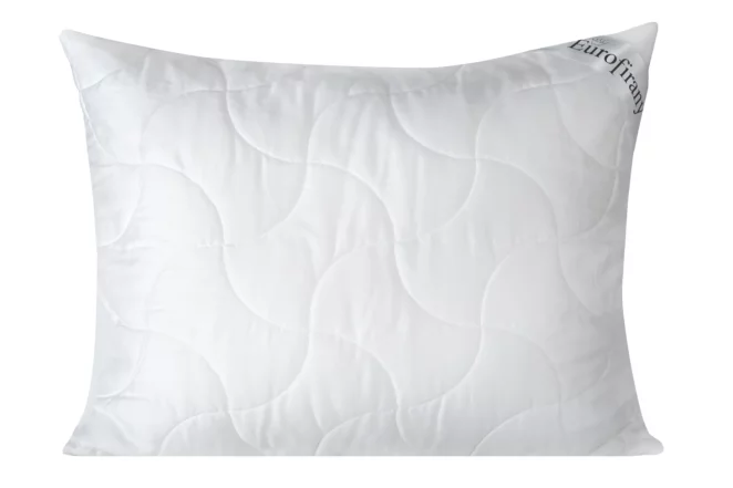 Poduszka 70 x 80 cm biała z wypełnieniem z lekkich kulek z włókna poliestrowego PLATINUM Eurofirany