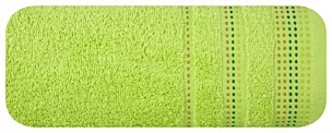Ręcznik kąpielowy 50x90 cm bawełniany kolor jasnozielony z ozdobnym stębnowaniem 500 g/m2 POLA Eurofirany
