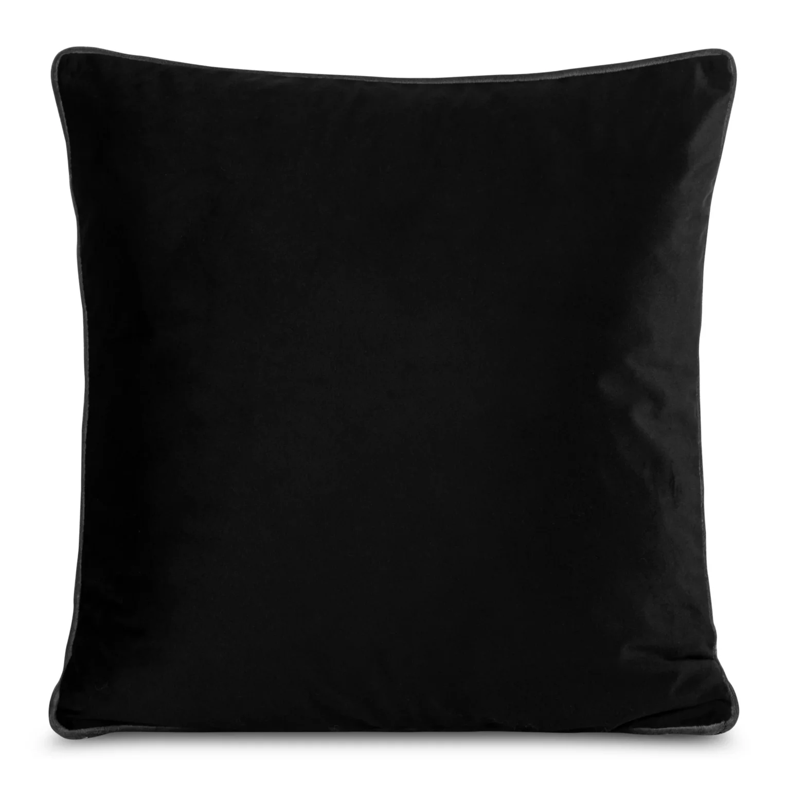 Poszewka na poduszkę 60x60 cm welwetowa zdobiona wypustką na brzegach poszewki MELIA EUROFIRANY PREMIUM