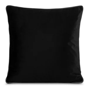 Poszewka na poduszkę 60x60 cm welwetowa zdobiona wypustką na brzegach poszewki MELIA EUROFIRANY PREMIUM