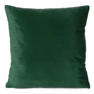 Poszewka na poduszkę 45x45 cm welwetowa ciemnozielona ELORA EUROFIRANY PREMIUM
