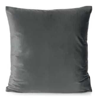 Poszewka na poduszkę 45x45 cm welwetowa stalowa ELORA EUROFIRANY PREMIUM