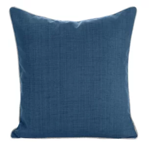 Poszewka na poduszkę 45x45 cm z gładkiej tkaniny wodoodpornej do ogrodu i na taras granatowa GARDEN 3 Eurofirany