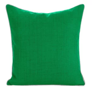 Poszewka na poduszkę 45x45 cm z gładkiej tkaniny wodoodpornej do ogrodu i na taras zielona GARDEN 3 Eurofirany