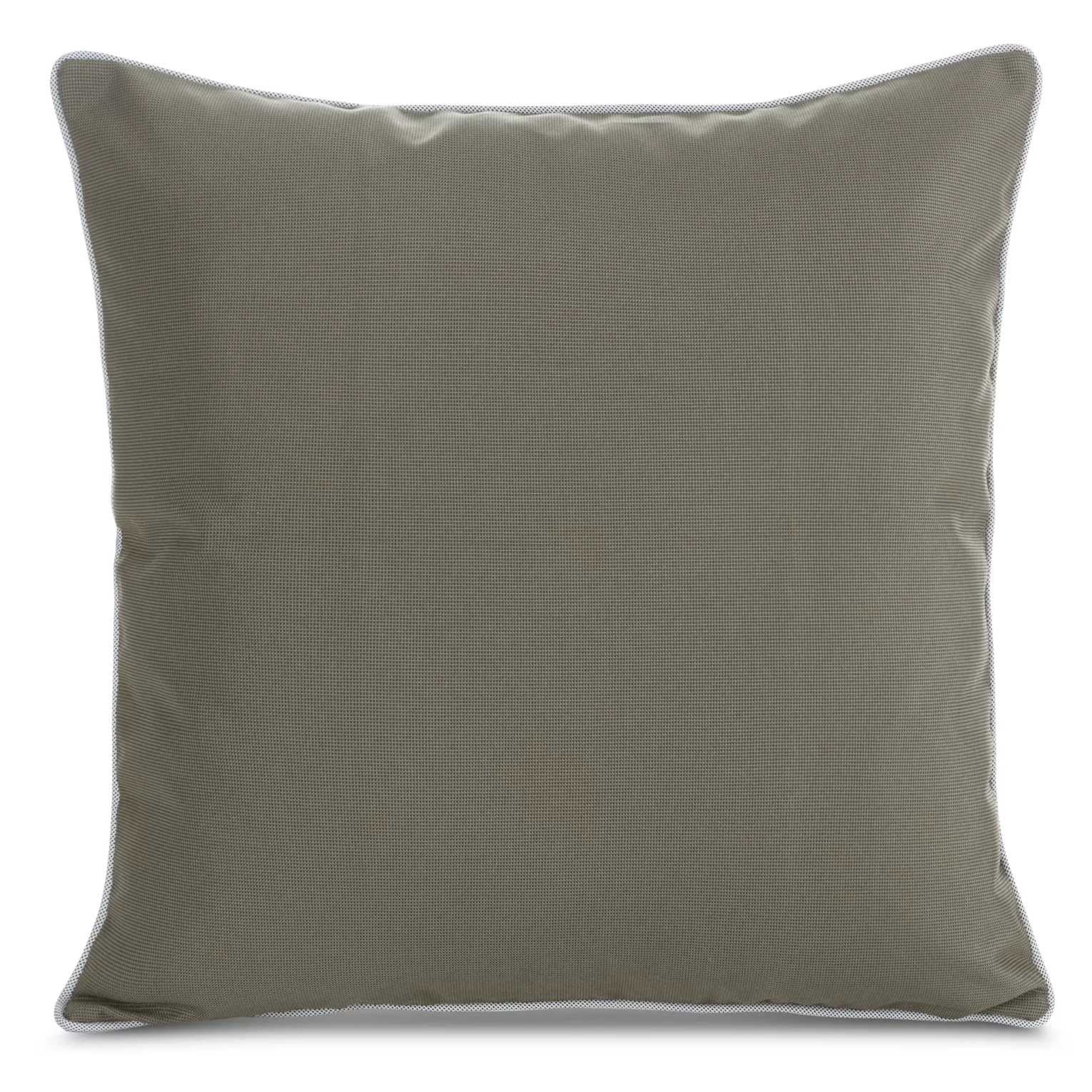Poszewka na poduszkę 45x45 cm z gładkiej tkaniny wodoodpornej do ogrodu i na taras beżowa GARDEN 4 Eurofirany