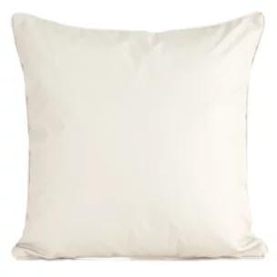 Poszewka na poduszkę 45x45 cm z gładkiej tkaniny wodoodpornej do ogrodu i na taras kremowa GARDEN 5 Eurofirany