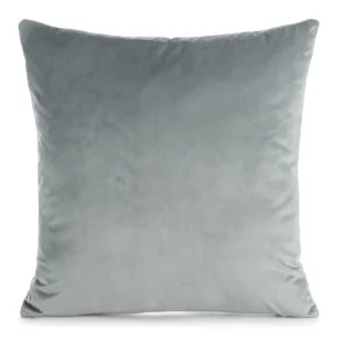 Poszewka na poduszkę 45x45 cm welwetowa o delikatnym połysku gładka srebrna GAJA 1 Eurofirany