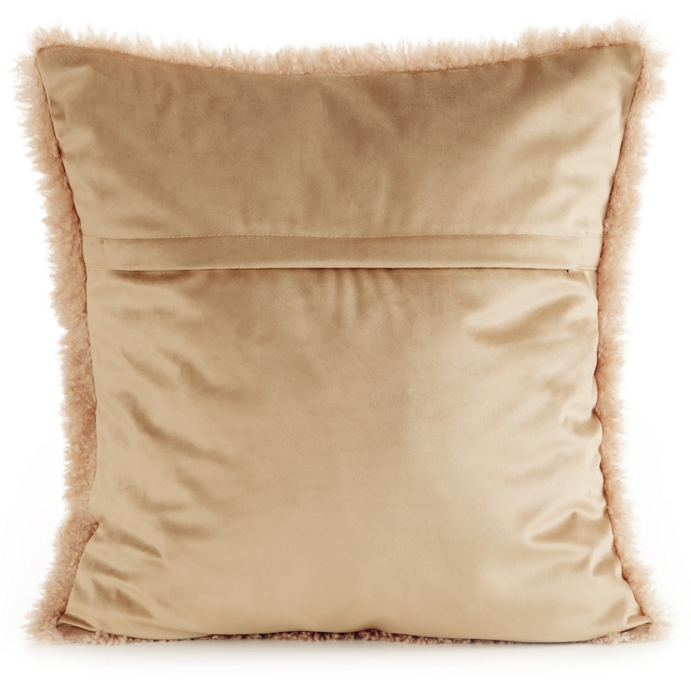 Poszewka na poduszkę 45x45 cm z przyjemnego, miękkiego futerka, miodowa PLUSH Eurofirany