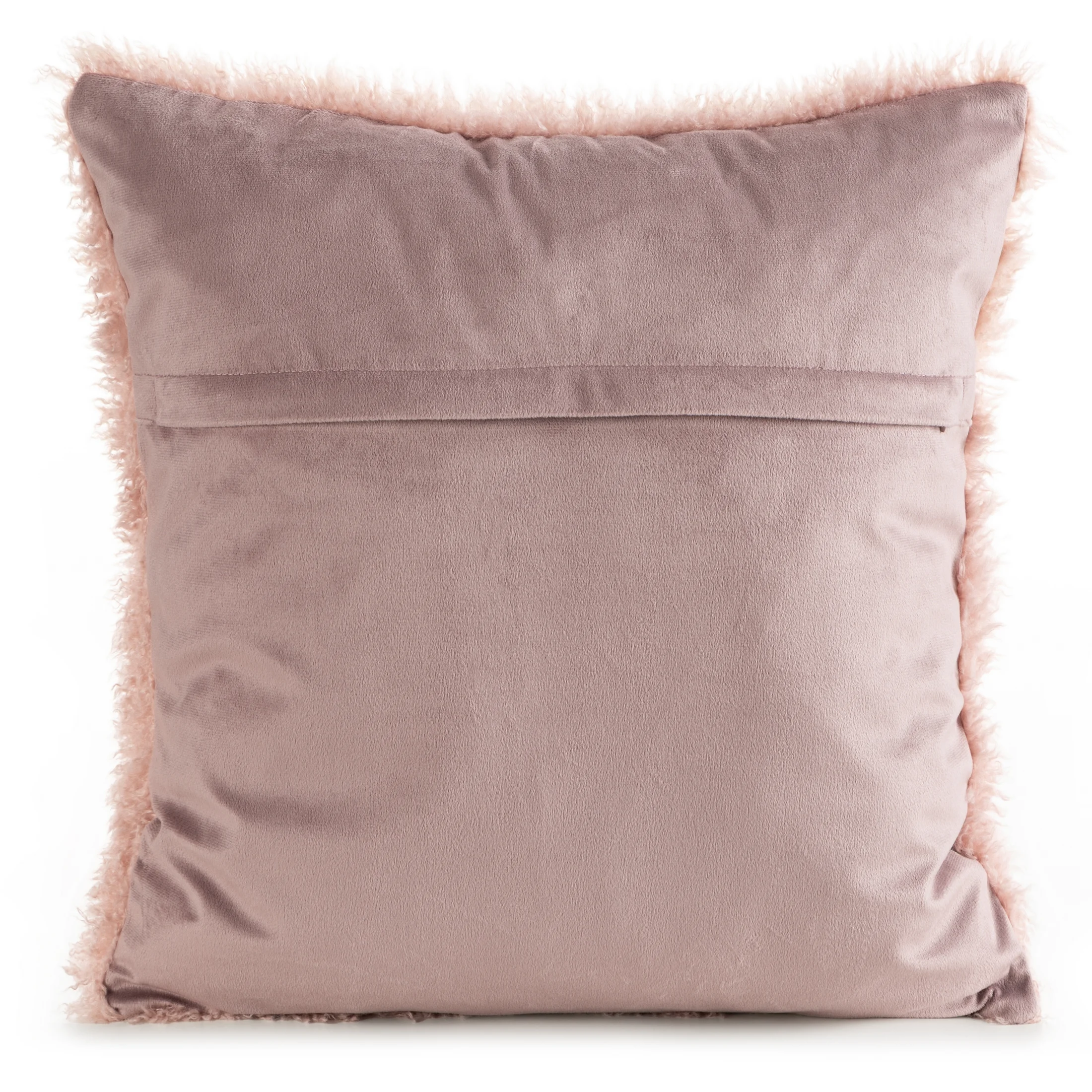 Poszewka na poduszkę 45x45 cm z przyjemnego, miękkiego futerka, różowa PLUSH Eurofirany
