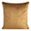 Poszewka na poduszkę 60x60 cm welwetowa o delikatnym połysku z ozdobną lamówką miodowa GAJA 2 Eurofirany