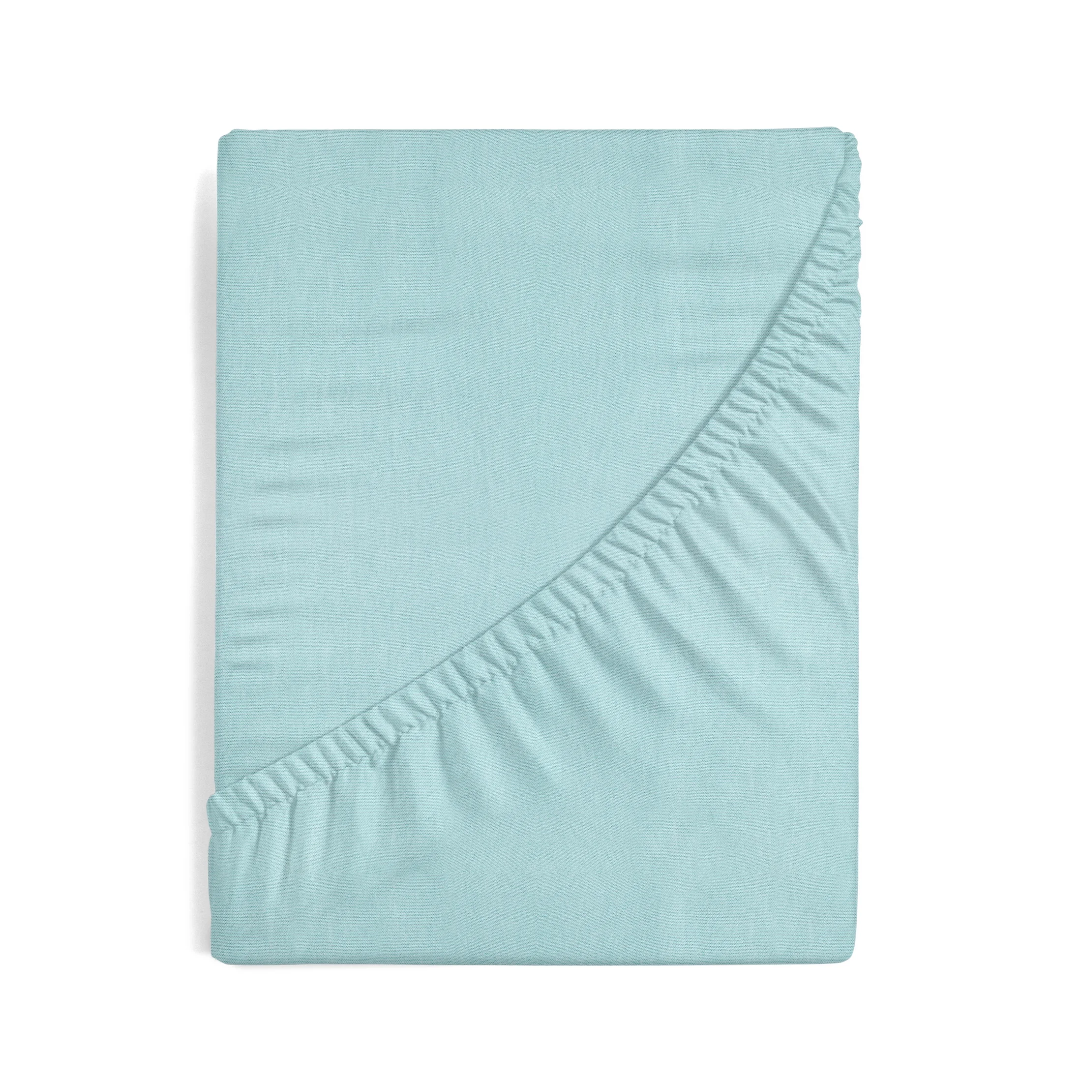Prześcieradło jersey z gumką 240x220 cm z bawełny kolor miętowy 125 g/m2 Design 91 Eurofirany