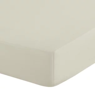 Prześcieradło z gumką 160x200 cm z mikrowłókna kolor kremowy 90 g/m2 SOFT Design 91 Eurofirany